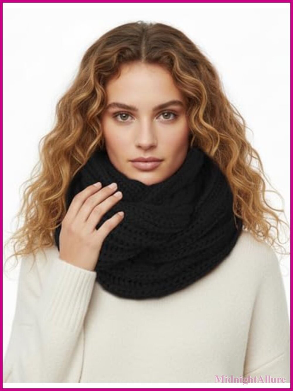 Faux Cashmere Acrylic Scarf Soft Warm Winter Wrap for Women
